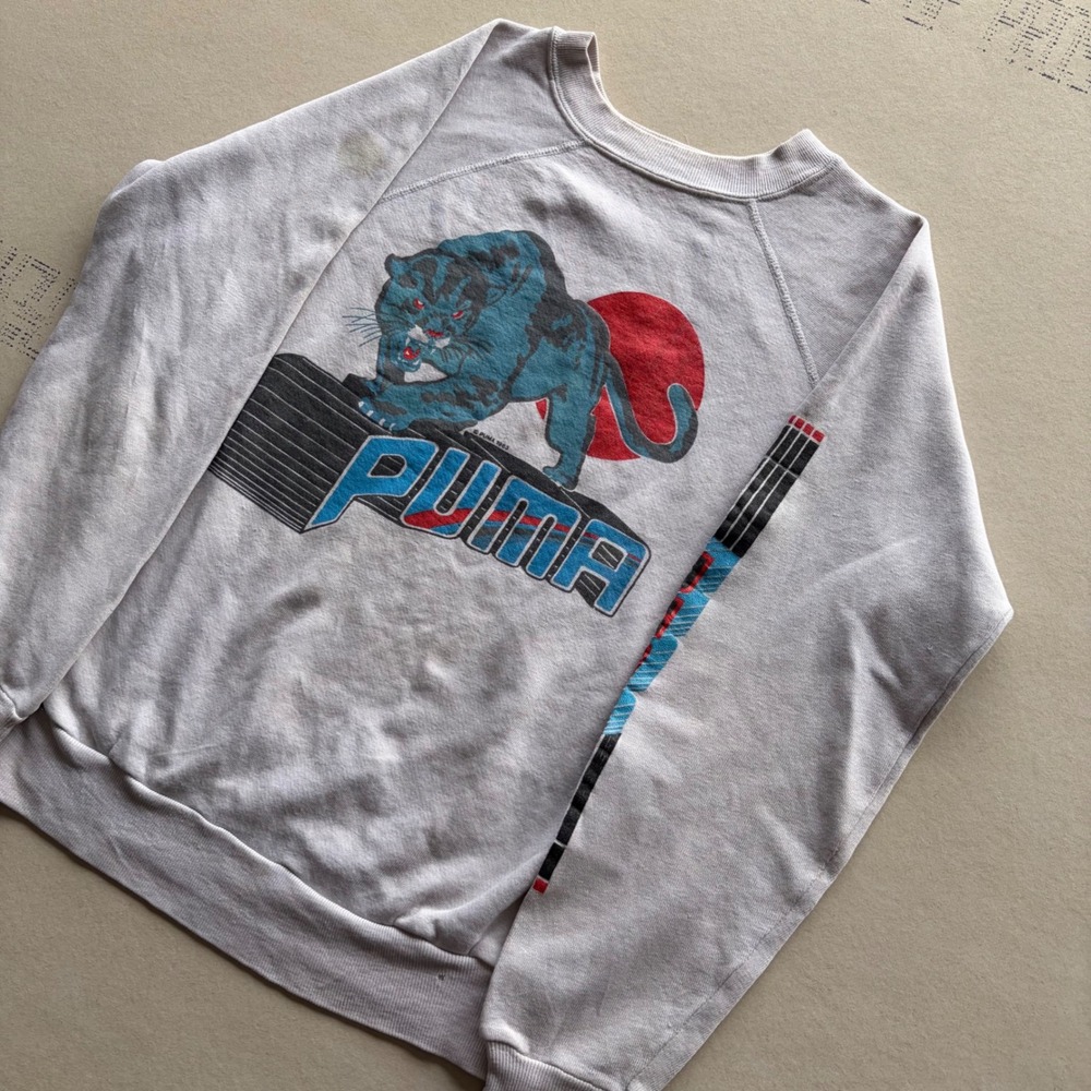 Vintage 80s Puma Panther Crewneck Sweatshirt